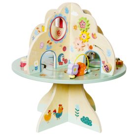 B70J Fa szenzoros manipulációs asztal gyerekeknek