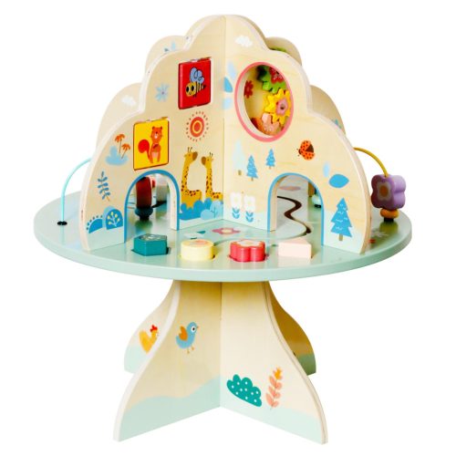 B70J Fa szenzoros manipulációs asztal gyerekeknek