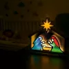 LD13 LED 3D VILÁGÍTÓ STABILIS DEKORÁCIÓS LÁMPA betlehem