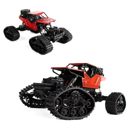 B4H2 Távirányítós autó cserélhető kerekekkel és lánctalpakkal RC terepjáró 2 az 1-ben 4x4