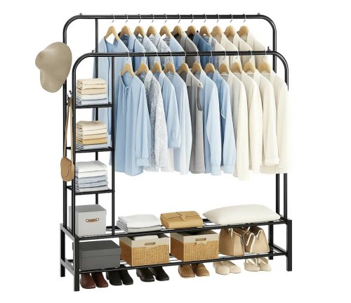 U1A1 Nagy fém akasztó állvány 3 polccal