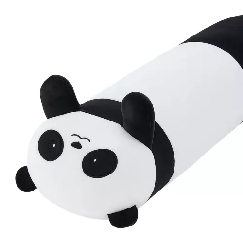 b48v plüss, ölelnivaló, panda alakú párna, 70 cm hosszú
