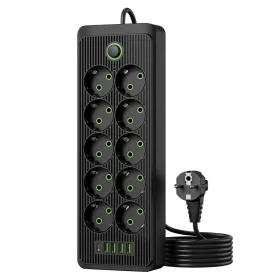   K907F HOSSZABBÍTÓ KÁBEL 10 CSATLAKOZÓVAL + 4 USB, 1Type-C