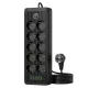 K907F HOSSZABBÍTÓ KÁBEL 10 CSATLAKOZÓVAL + 4 USB, 1Type-C