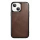 iPhone 13 Mini iCarer Oil Wax valódi bőr tok MagSafe kompatibilis barna (ALI1211-BN)