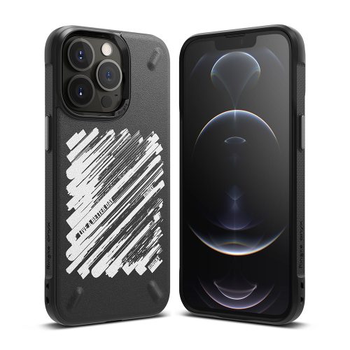Ringke Onyx Design Durable TPU  iPhone 13 Pro fekete (Paint) (OD551E229) telefontok