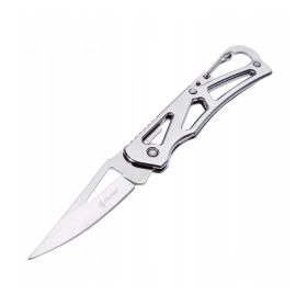   FOXTER® Összecsukható zsebkés krómozott, könnyű karabinerrel, 14 cm