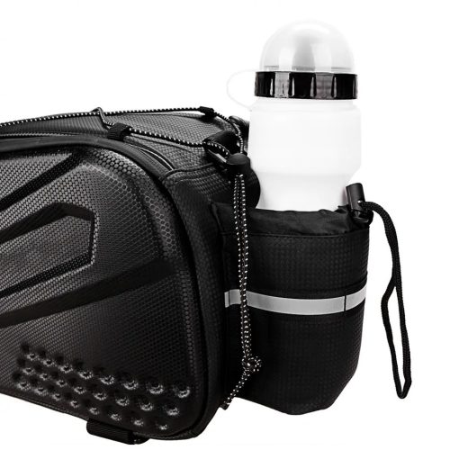 FOXTER®PREMIUM kerékpáros csomagtartó táska, merevített, vízálló, fényvisszaverő, 10 literes xxl