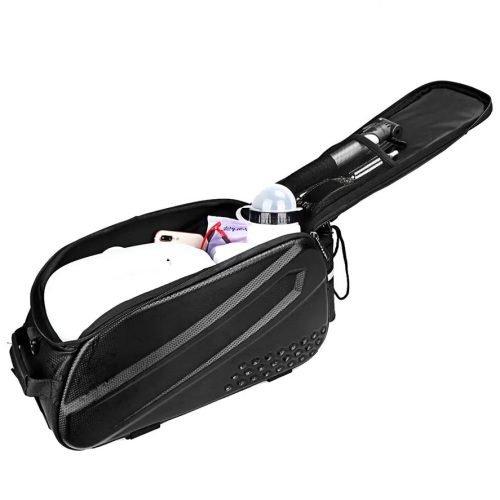 FOXTER®PREMIUM kerékpáros csomagtartó táska, merevített, vízálló, fényvisszaverő, 10 literes xxl