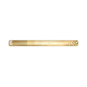 OEM Konfetti cső lövés arany szívekkel 60cm