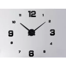 OEM Fekete falióra 4 nagy számjegy