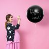 Gender Reveal Balloon Fiú vagy lány kék konfetti 100cm