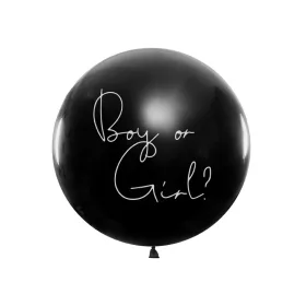   Gender Reveal Balloon Fiú vagy lány rózsaszín konfetti 100cm