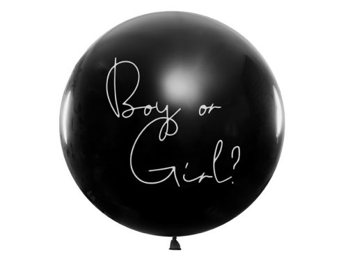 Gender Reveal Balloon Fiú vagy lány rózsaszín konfetti 100cm