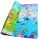 Covoras de joaca pentru copii din spuma cu 2 fete Lumea Apei iMK® 190cm x 170cm, multicolor