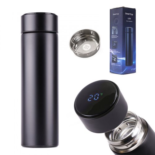 Thermos bögre smart LED 500ml fekete