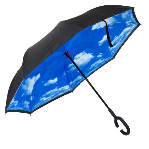 Esernyő fordítottan összecsukható bárányfelhős égbolt minta