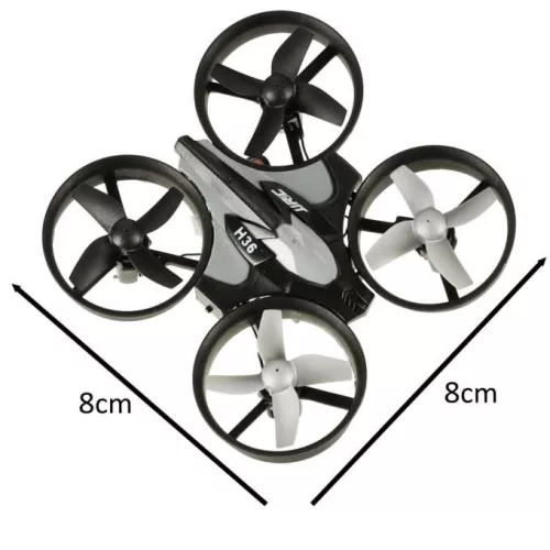 Drón RC JJRC H36 mini 2.4GHz 4CH 6 tengely, fekete