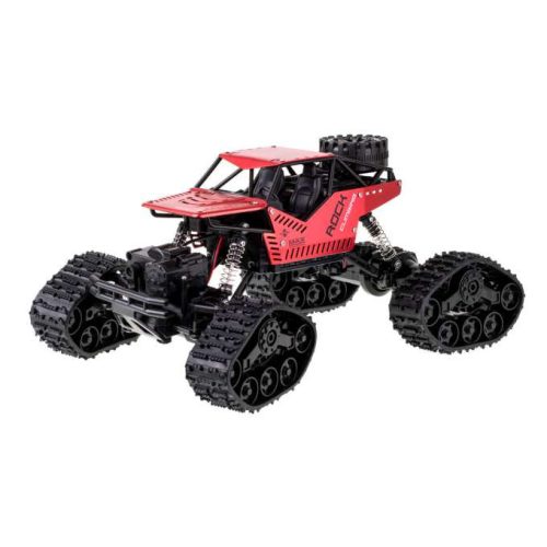 távirányítós Rock Crawler lánctalpas 2.4GHz 30cm x 18cm x 14cm piros