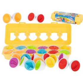   OEM Oktatási sorter puzzle mérkőzés formák gyümölcs tojások 12db