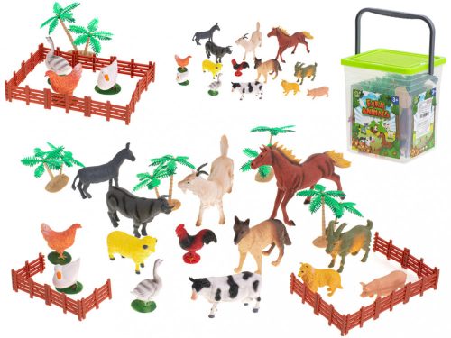 Figuri de animale de fermă 14pcs + accesorii