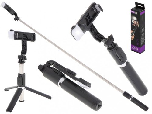 OEM Selfie bot lámpa állvány tripod állvány fekete