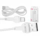 OEM L-BRNO Micro USB gyors töltőkábel fehér