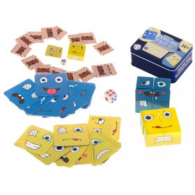   OEM Smiling Face - Készségfejlesztő arc cserélős kocka játék, színes