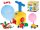 Set jucarie pentru copii, masinutele zburatoare, lansator baloane, Monstru, include 2 masinute si 10 baloane