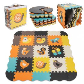   OEM Hab puzzle szőnyeg / játszószőnyeg gyerekeknek 25 db színes 114cm x 114cm x 1cm