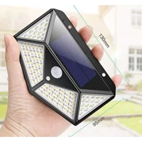   OEM Napelemes mozgás- és szürkületérzékelő lámpa 100 LED