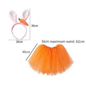 OEM Nyuszi jelmez szoknya szoknya fejpánt sárgarépa