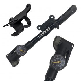 OEM L-BRNO Kerékpárpumpa manométerrel kerékpártartóval