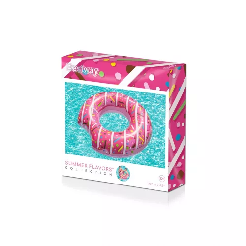 OEM BESTWAY 36118 Donut 107cm rózsaszín úszógumi kerék