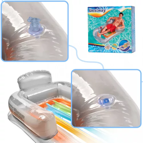OEM BESTWAY 43028 Felfújható matrac szék szürke