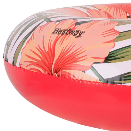 OEM BESTWAY 36237 úszógumi virágok fehér-rózsaszín levelek