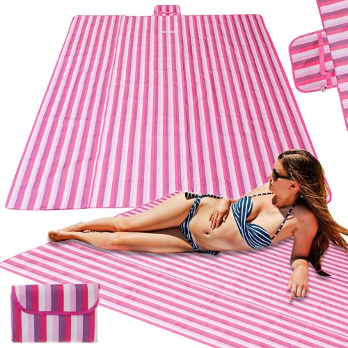 OEM Strandszőnyeg strand piknik takaró 200x200cm rózsaszín