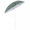 Umbrelă de grădină de plajă reglabilă 150cm frunze rupte