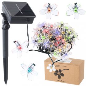   OEM Napelemes virágos kerti lámpák 7m 50LED több színben