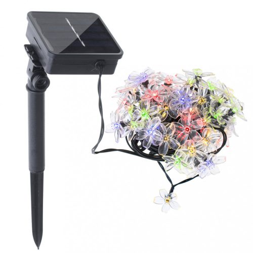 OEM Napelemes virágos kerti lámpák 7m 50LED több színben