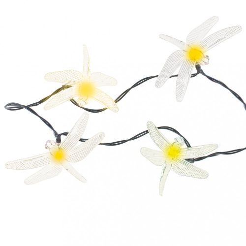 OEM Solar szitakötő kerti lámpák 6.5m 30LED meleg fehér