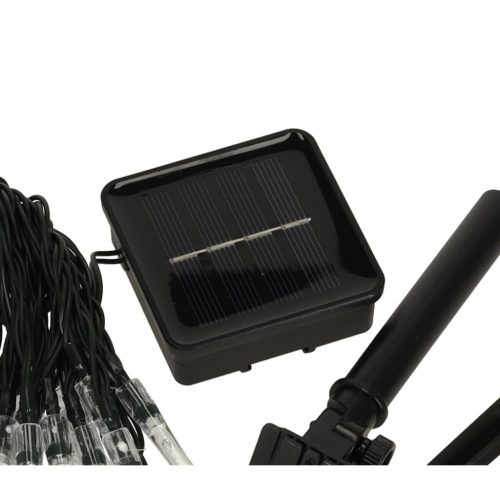 OEM Napelemes jégcsap kerti lámpák 6,5m 30LED meleg fehér