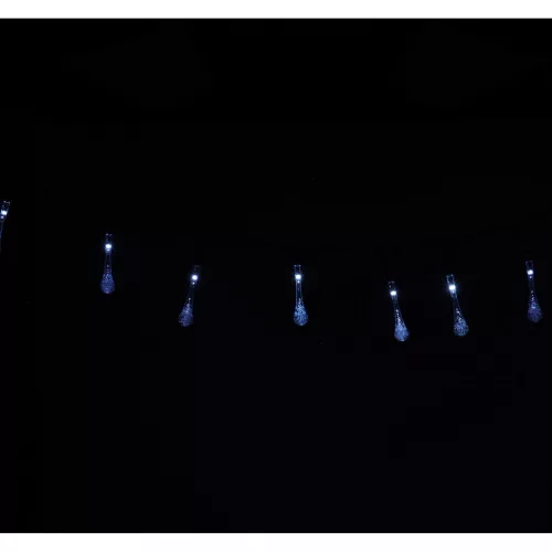 OEM Napelemes jégcsap kerti lámpák 6,5m 30LED hideg fehér