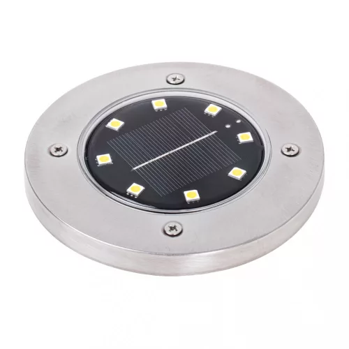 OEM Földre szerelt napkollektoros kerti lámpák 8LED 4db hideg fehér