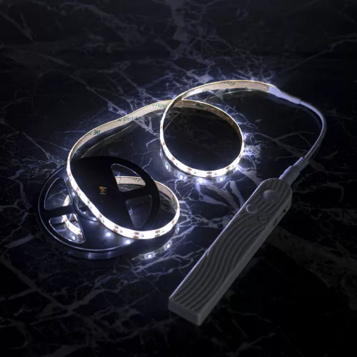 OEM Akkumulátoros USB mozgásérzékelő LED szalag 1M hideg fehér