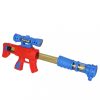 Pistol cu bile si scut cu tinte, albastru cu rosu 51 cm x 20 cm x 6 cm
