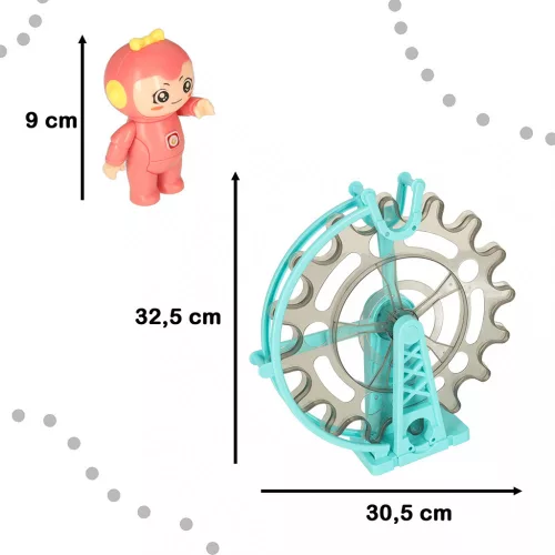 OEM Mágneses téglák golyós pálya hang zenével 118 elemekkel