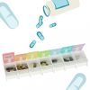 Gyógyszertároló Heti tablettaszervező tartály 7 nap HU