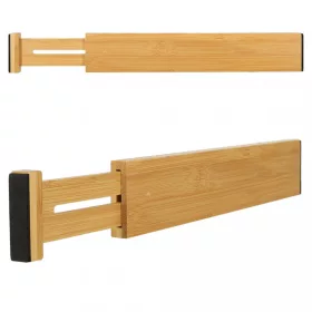   Evőeszköz tartó bambusz leválasztó, állítható evőeszközök, szerszámok, 43 cm, 1 db