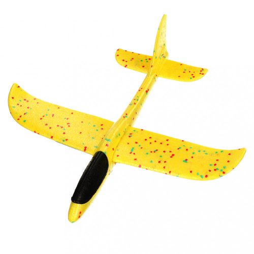Siklórepülőgép polisztirol 47x49cm sárga